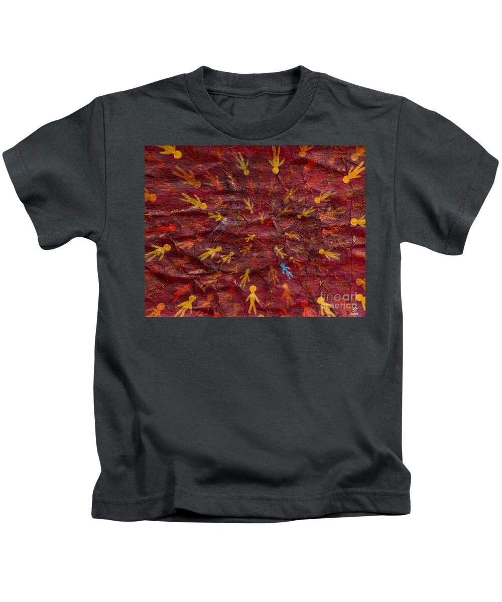  Kids T-Shirt featuring the painting Infinite Possibilities by Stefanie Forck