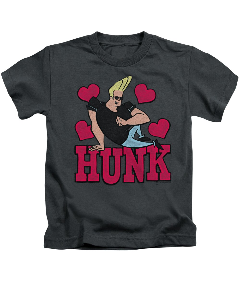 Johnny Bravo Kids T-Shirt featuring the digital art Johnny Bravo - Hunk by Brand A