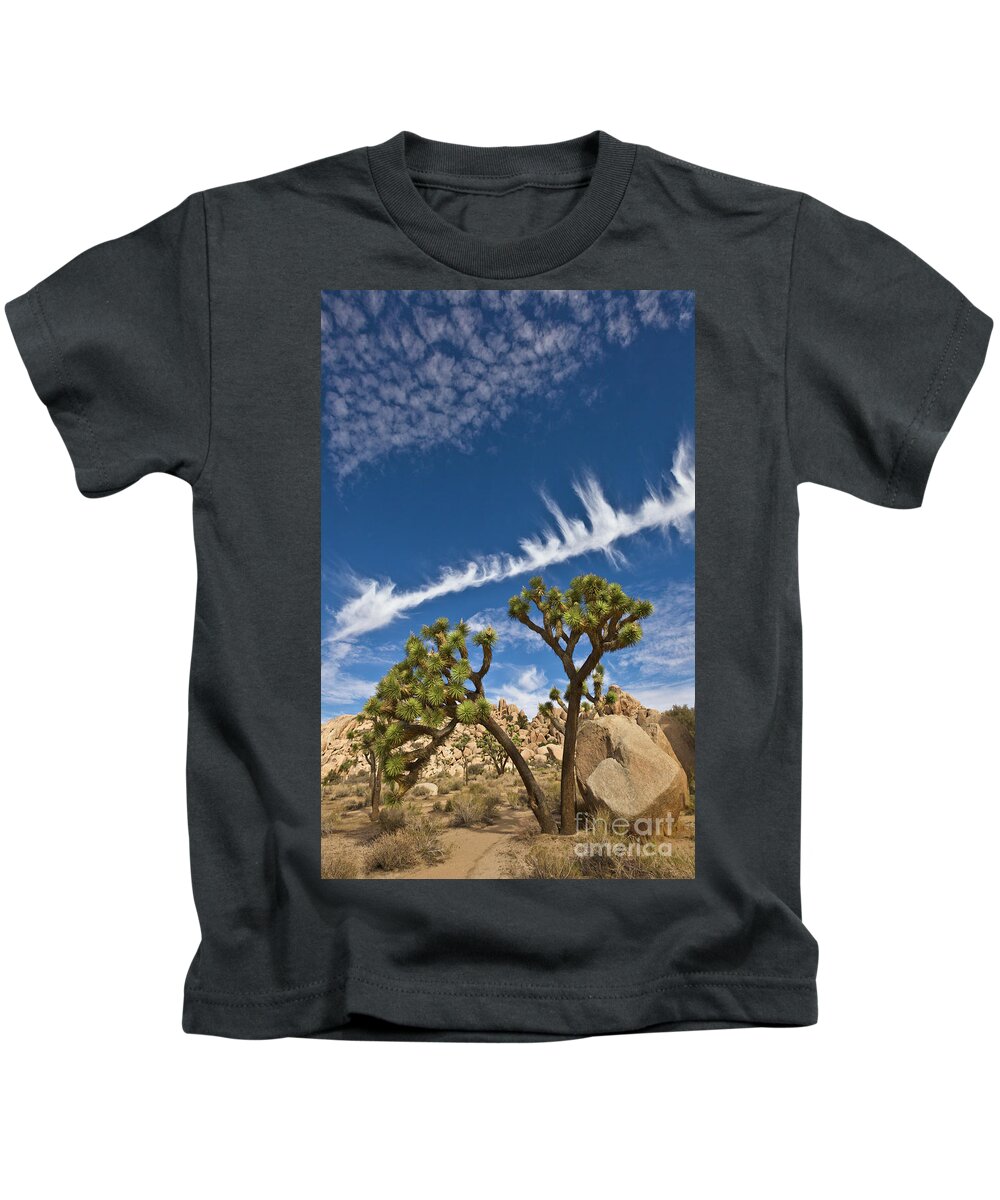 00559244 Kids T-Shirt featuring the photograph Joshua Trees in Joshua Tree Natl Park by Yva Momatiuk and John Eastcott
