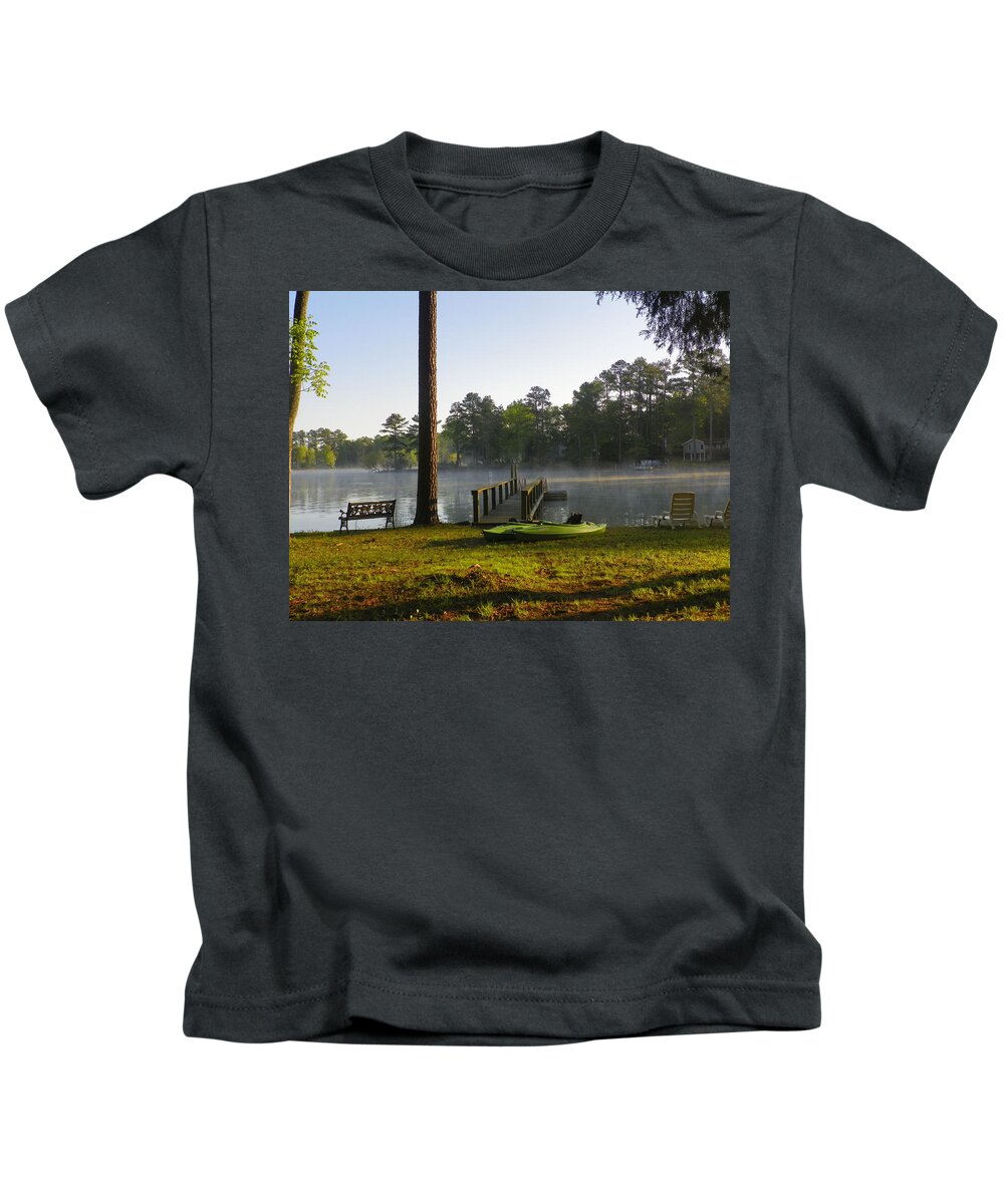 Lake Murray S.c. Kids T-Shirt featuring the photograph Lake Life by Lisa Wooten