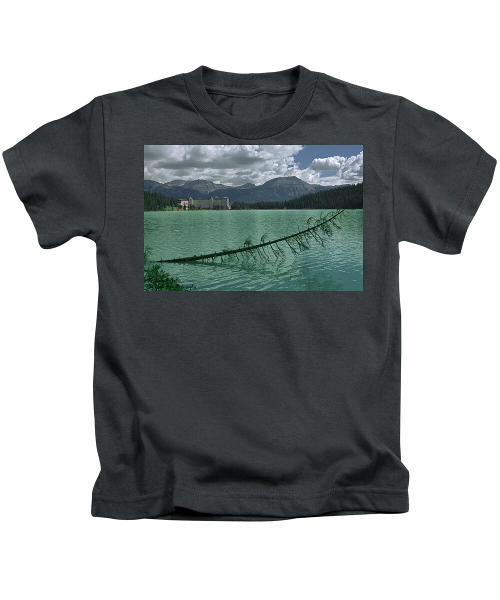 Lake Louise Kids T-Shirt featuring the photograph Lake Louise - 2 by Hany J