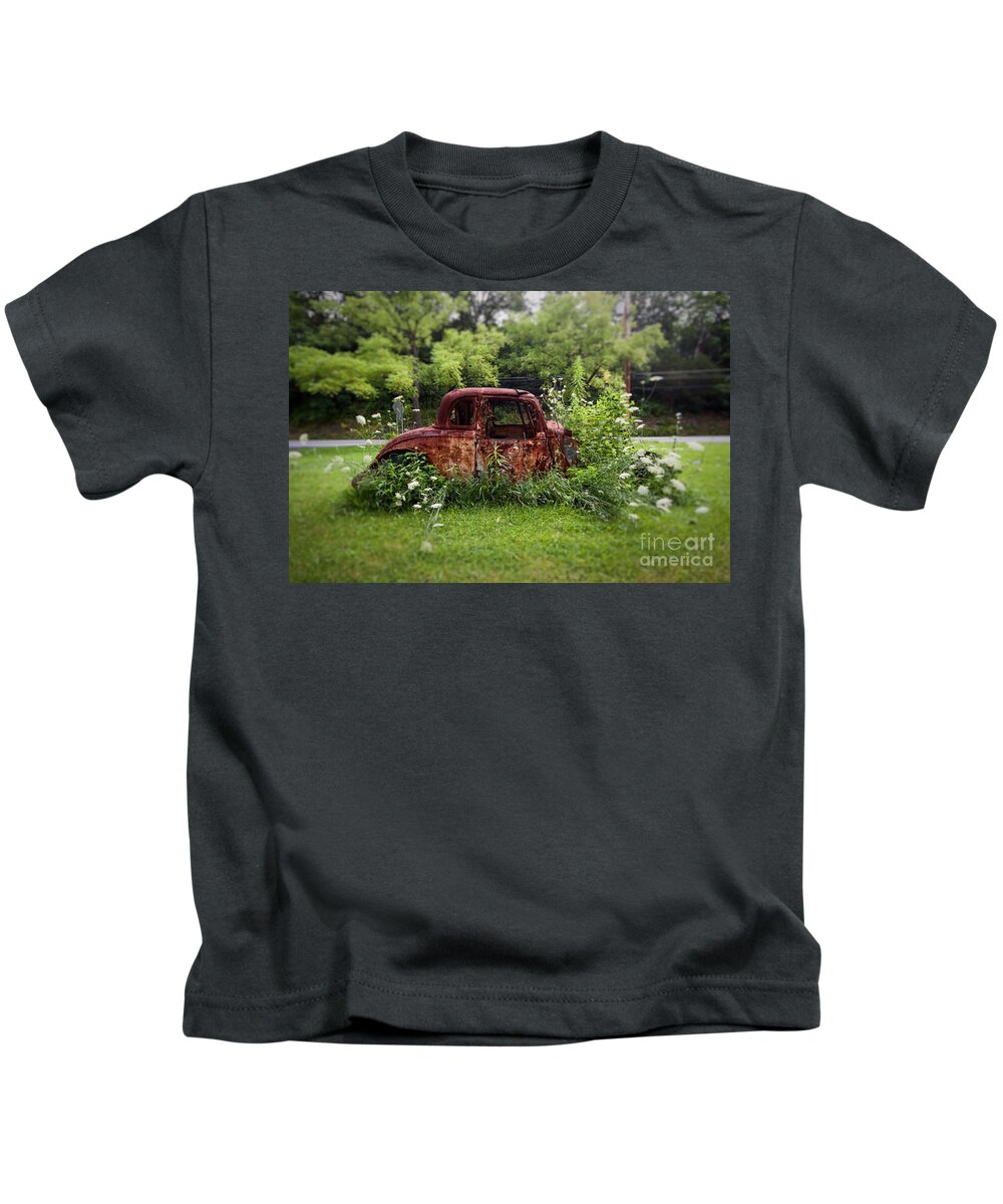 Rust Kids T-Shirt featuring the photograph Lawn Ornament by Rick Kuperberg Sr