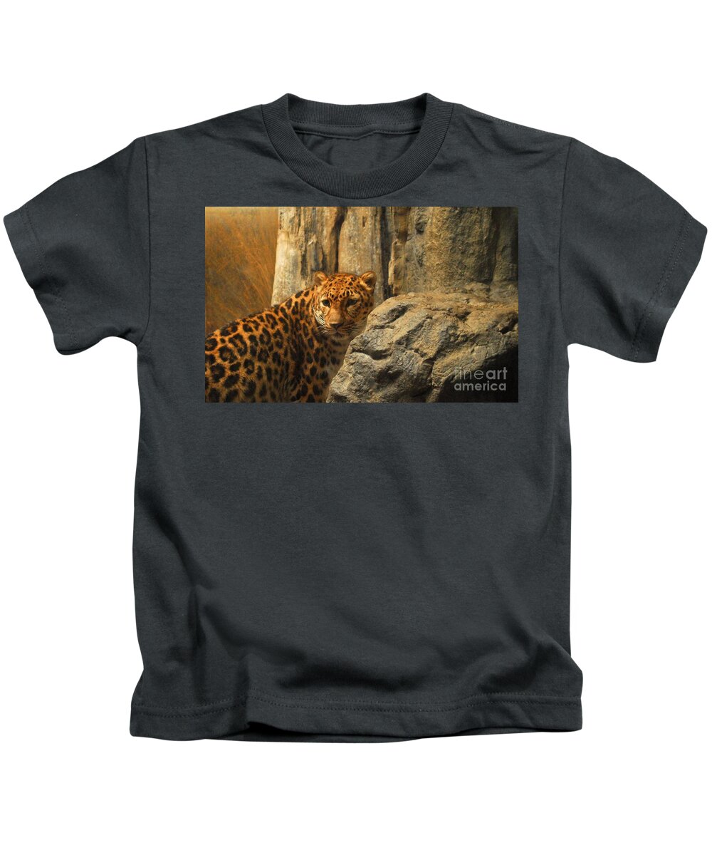 Leopard Kids T-Shirt featuring the photograph Leopard Print by Anthony Wilkening