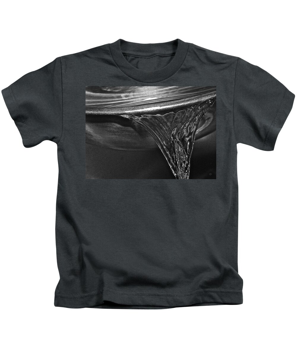 Bowl Kids T-Shirt featuring the digital art Let it Pour by Gary Olsen-Hasek