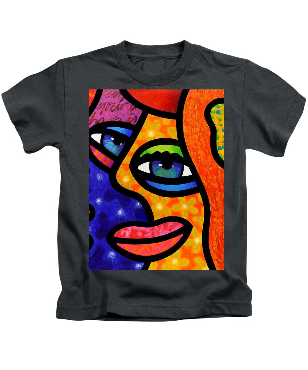 Shopping Kids T-Shirt featuring the painting Let's Go Shopping by Steven Scott