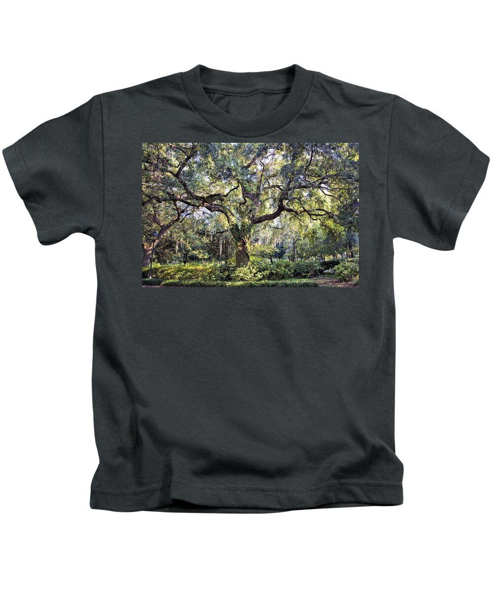 Savannah Kids T-Shirt featuring the photograph Live Oak by Diana Powell