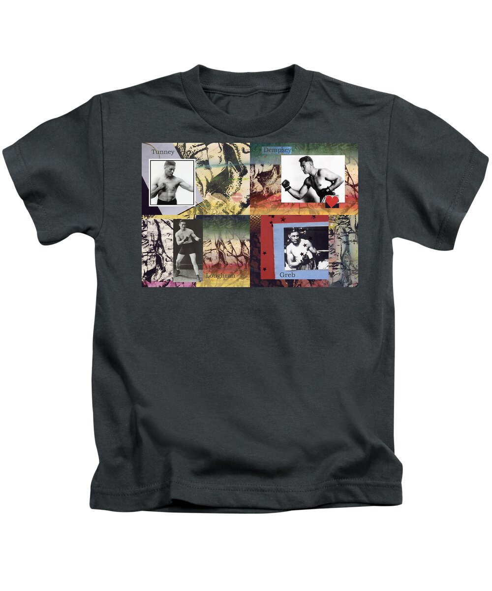 Boxers Kids T-Shirt featuring the photograph Love and War Roaring 20s by Mary Ann Leitch