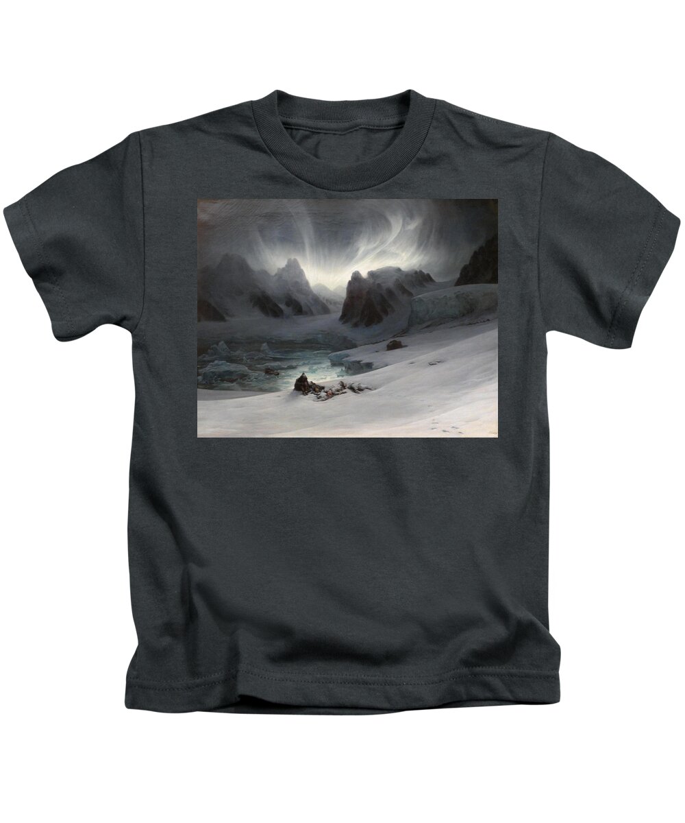 Magdalena Bay Kids T-Shirt featuring the painting Magdalena Bay by Auguste Francois Biard