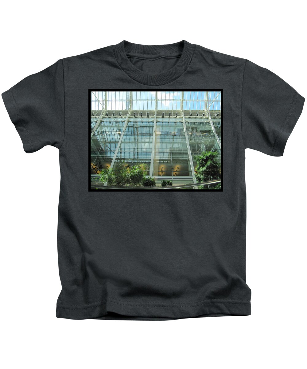 Montreal Kids T-Shirt featuring the photograph Montreal Mall - Original by Shawn Dall