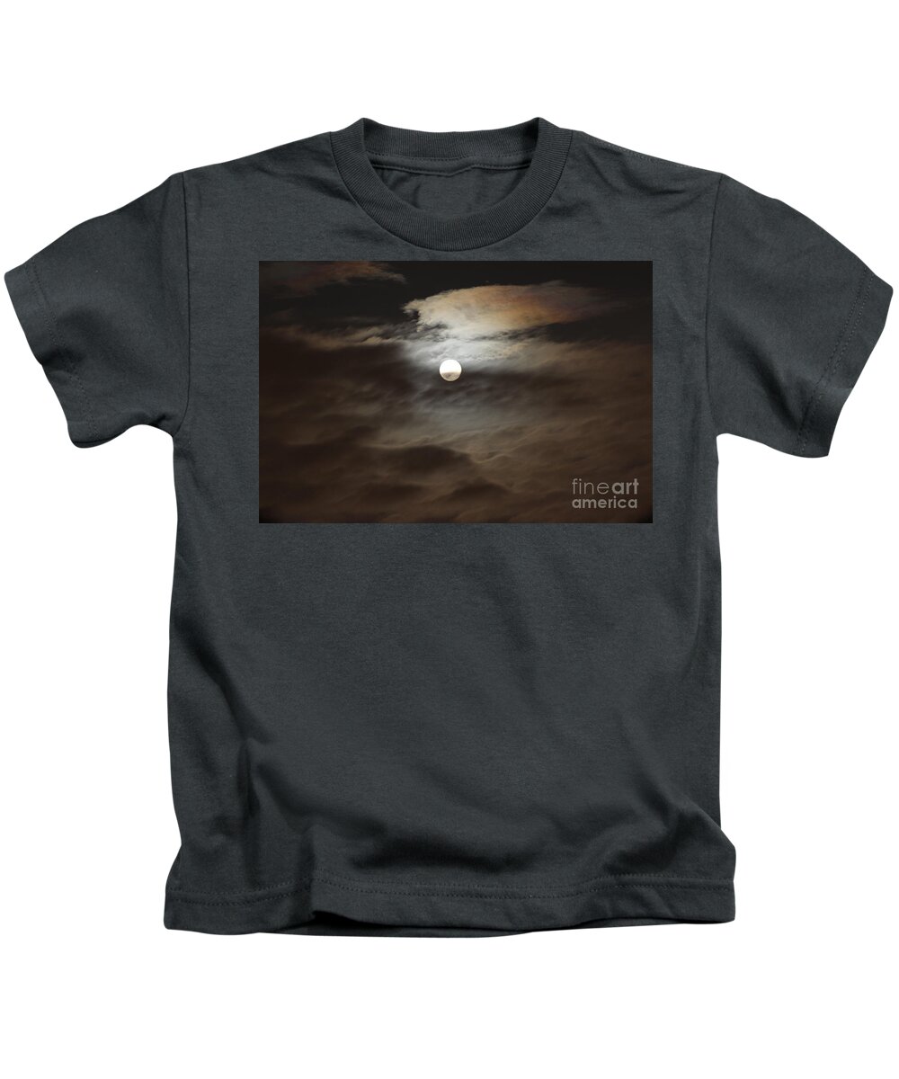 Moon Kids T-Shirt featuring the photograph Moon Shine 2 by Karen Adams