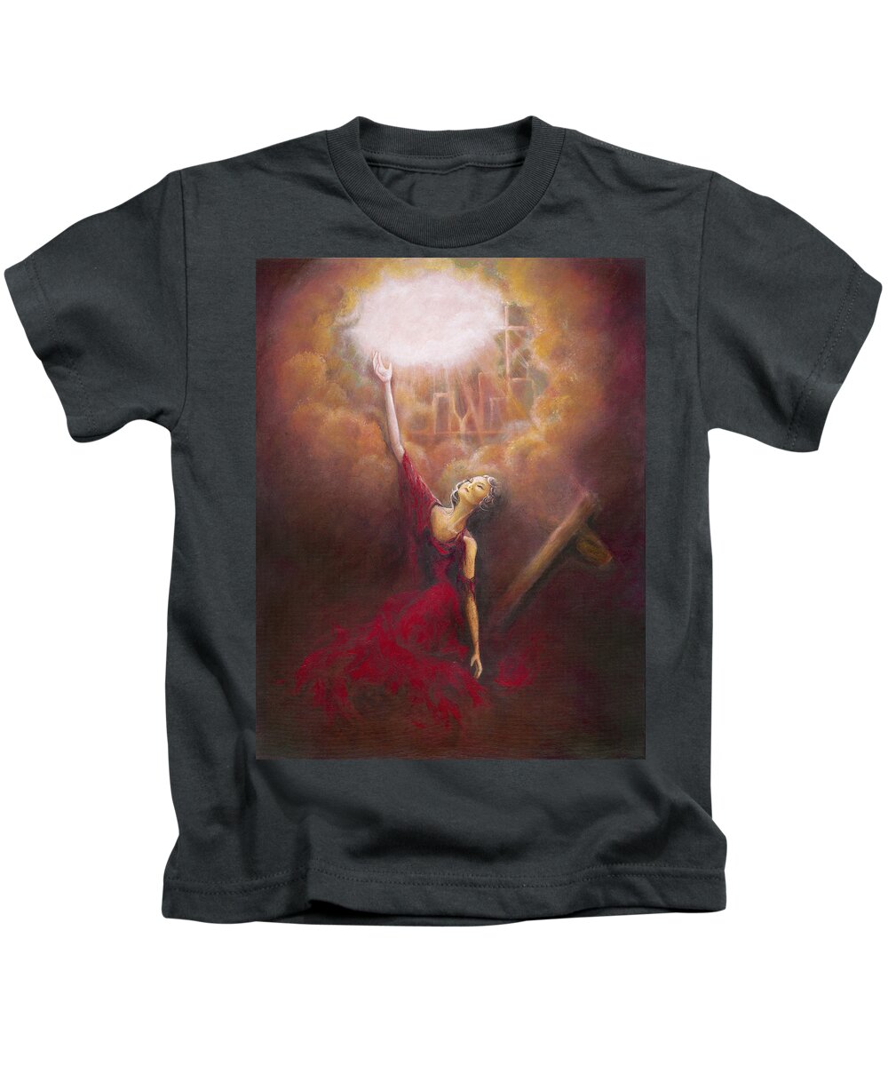 Jesus Kids T-Shirt featuring the painting My Salvation by Stephanie Broker