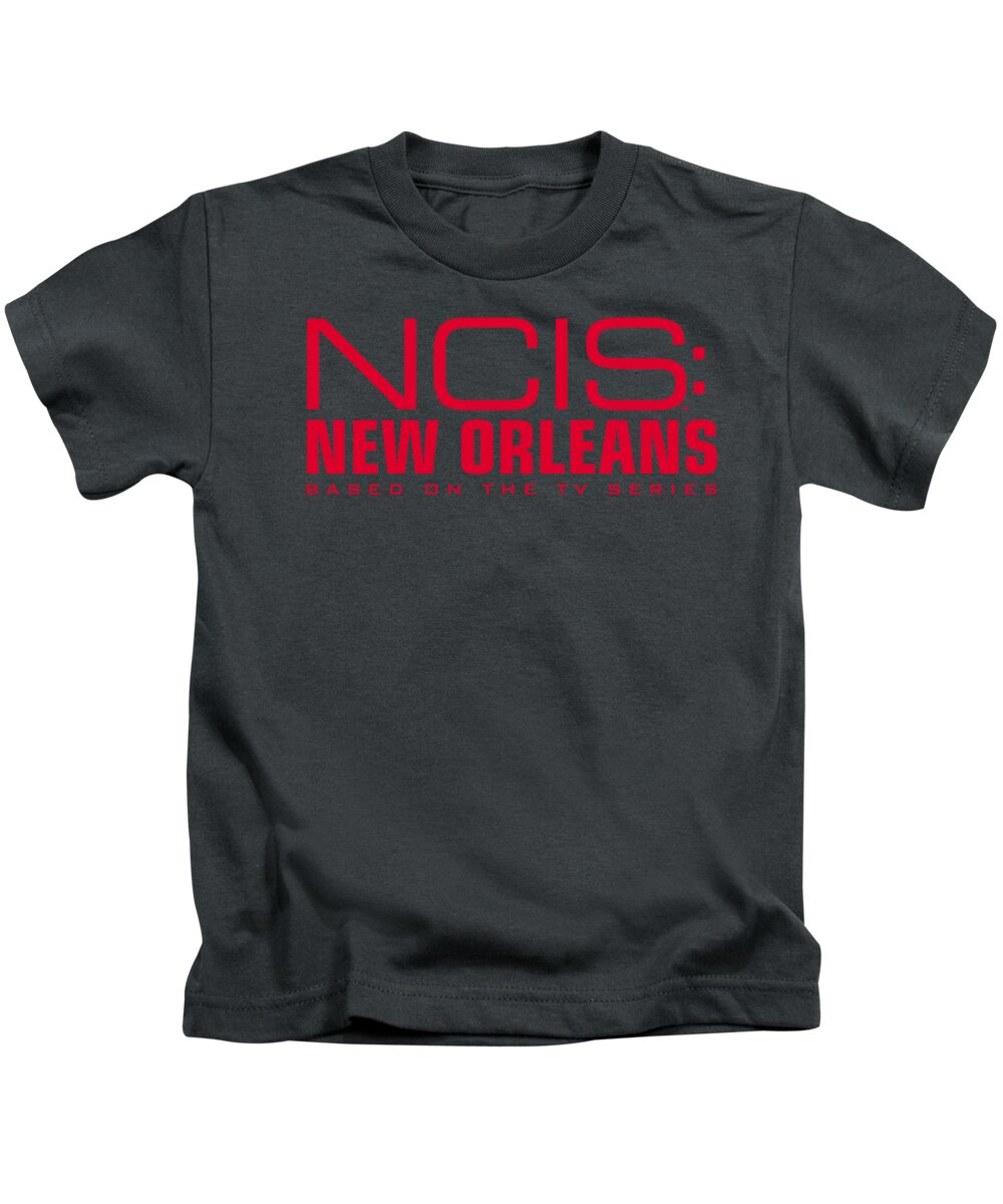  Kids T-Shirt featuring the digital art Ncis:new Orleans - Logo by Brand A