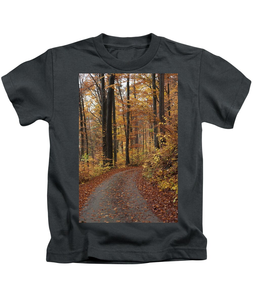 Miguel Kids T-Shirt featuring the photograph New Autumn Trails by Miguel Winterpacht