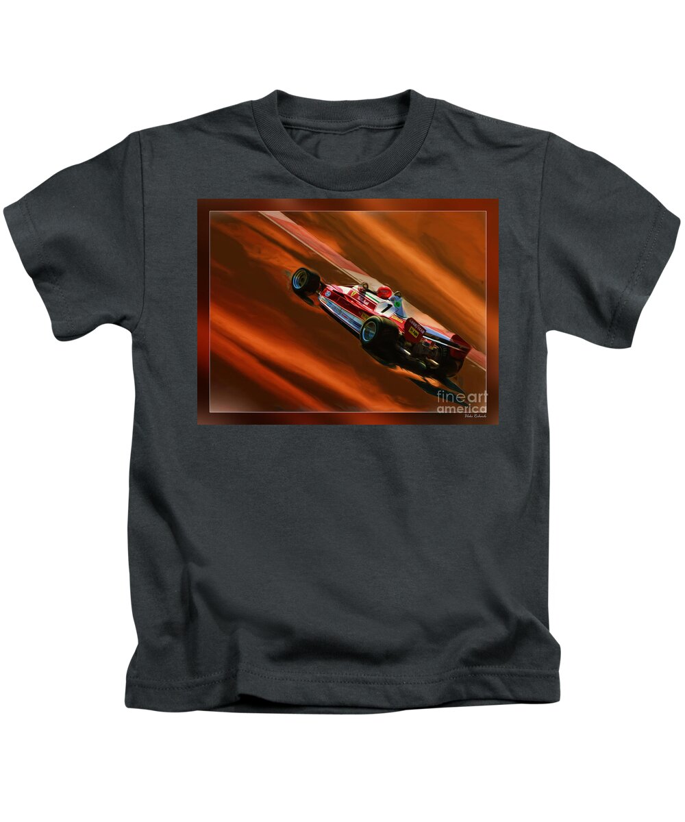 Niki Lauda's Ferrari Kids T-Shirt featuring the photograph Niki Lauda's Ferrari by Blake Richards