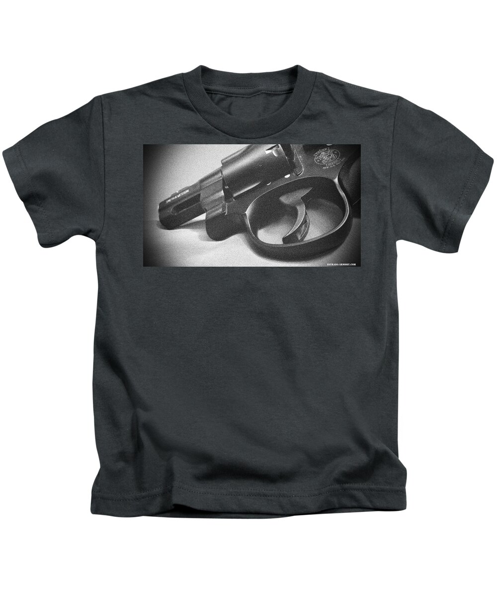 Smith & Wesson Kids T-Shirt featuring the digital art Off Duty by Jorge Estrada