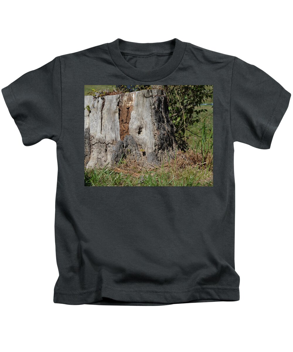 Stump Kids T-Shirt featuring the photograph Old Tree by Maggy Marsh