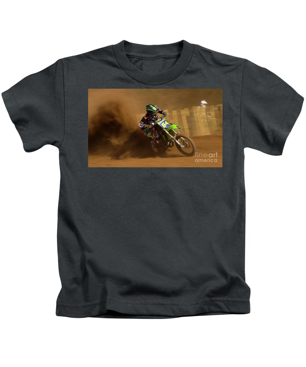  Kids T-Shirt featuring the photograph only Dust by Ang El