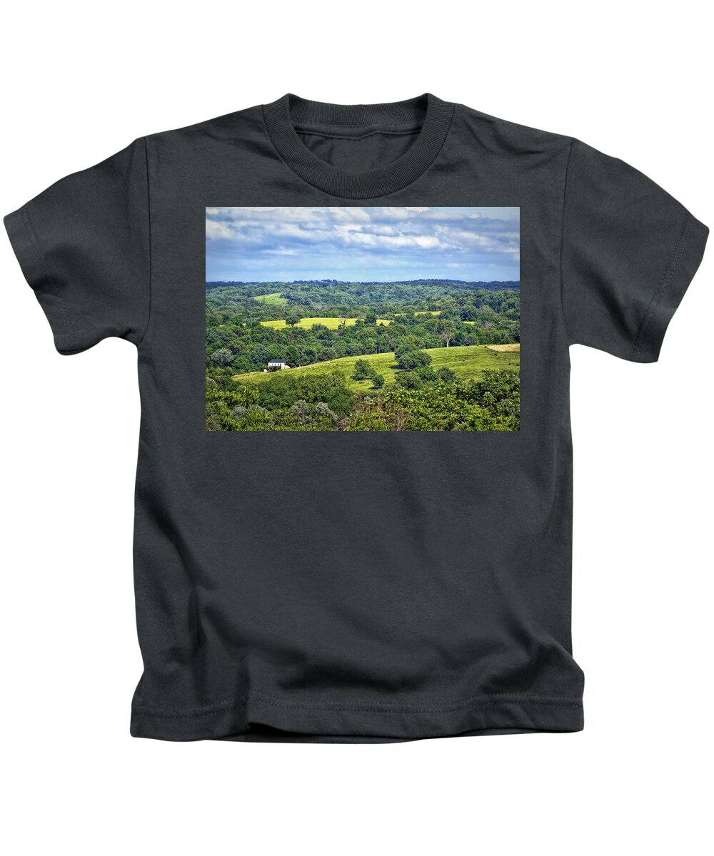 View Kids T-Shirt featuring the photograph Osage County Lookout by Cricket Hackmann