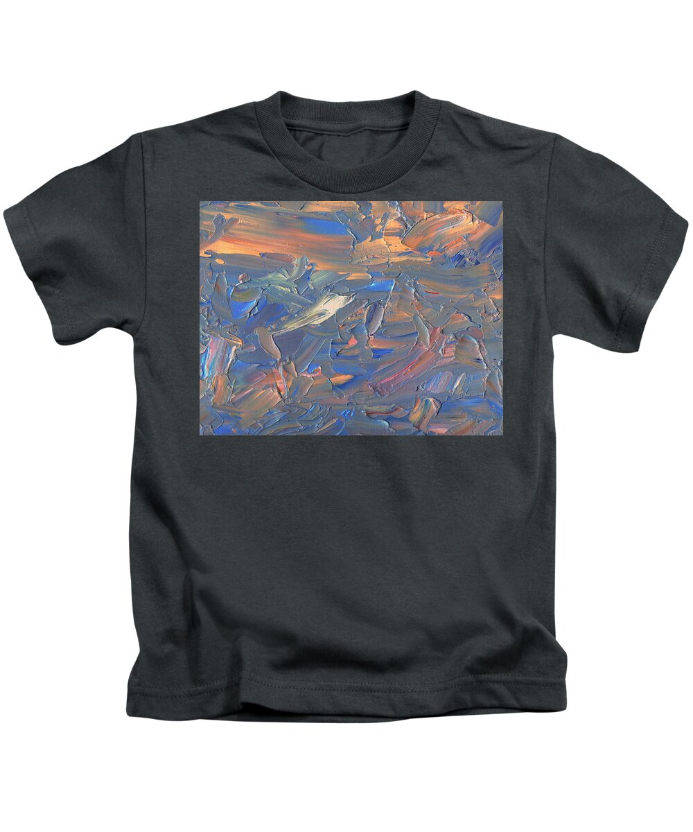 Abstract Kids T-Shirt featuring the painting Paint number 58C by James W Johnson