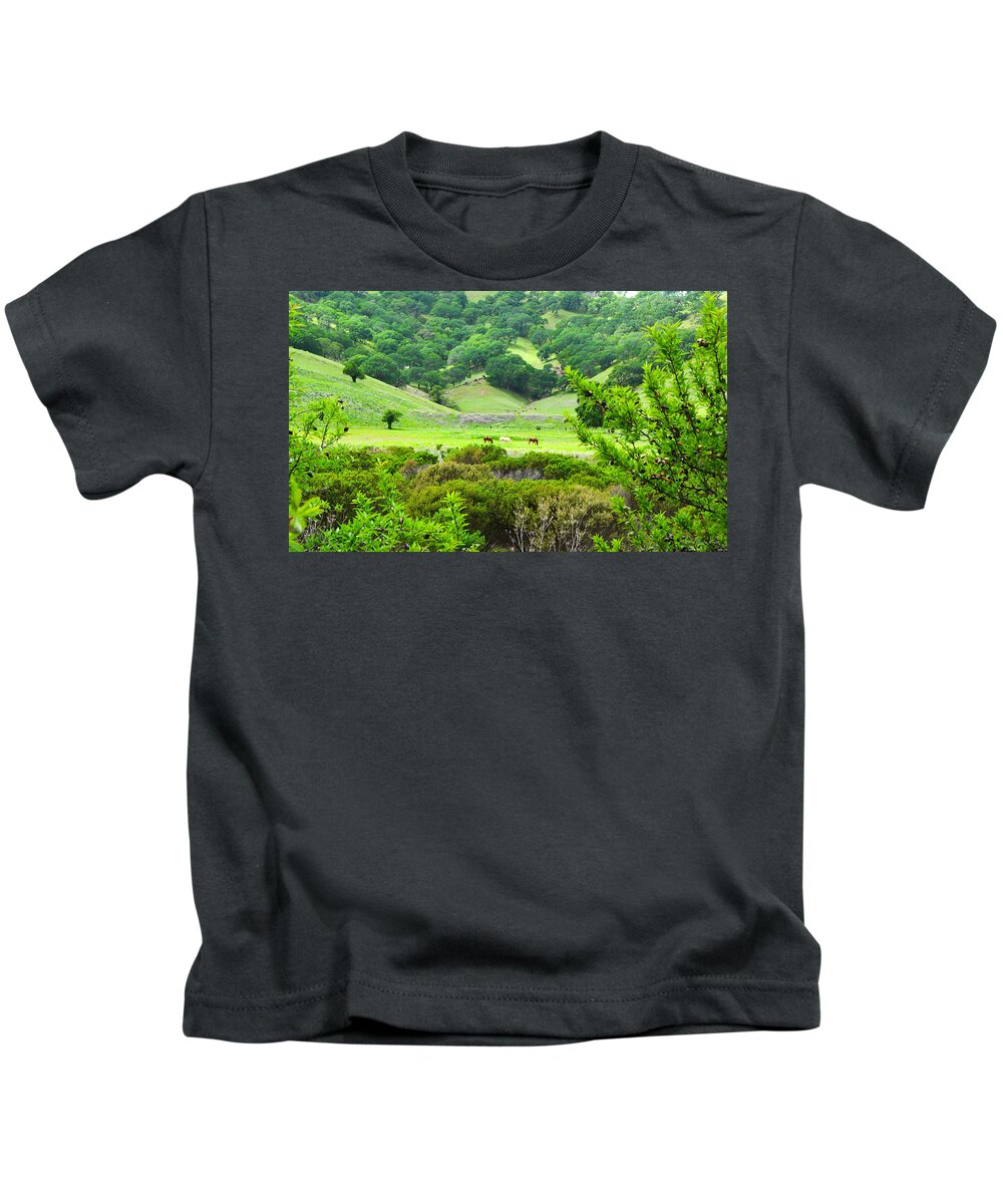 Landscape Kids T-Shirt featuring the photograph Pastoral Peace by Brian Tada