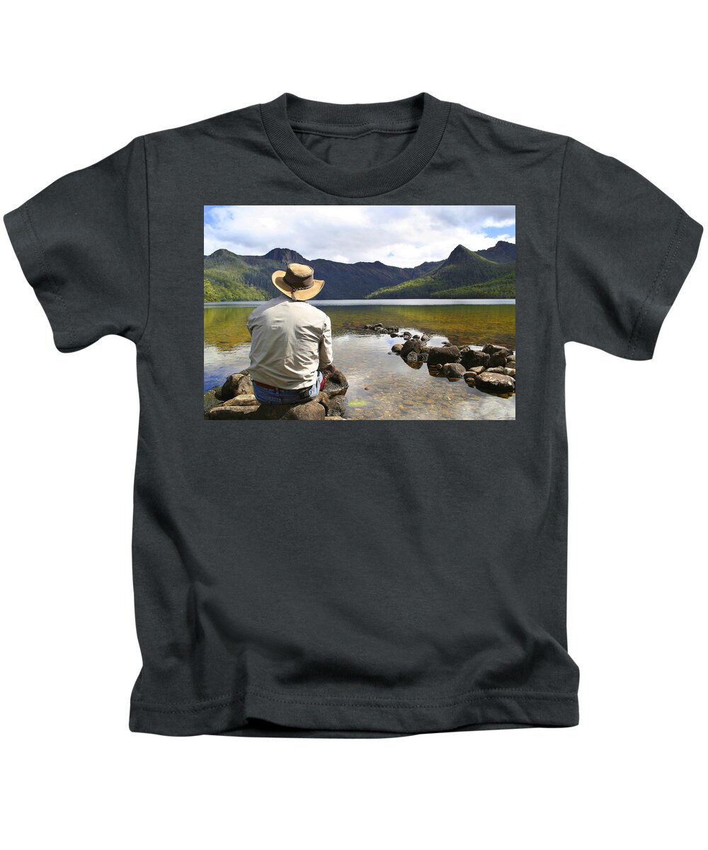 Peaceful Kids T-Shirt featuring the photograph Peace and Quiet by Anthony Davey