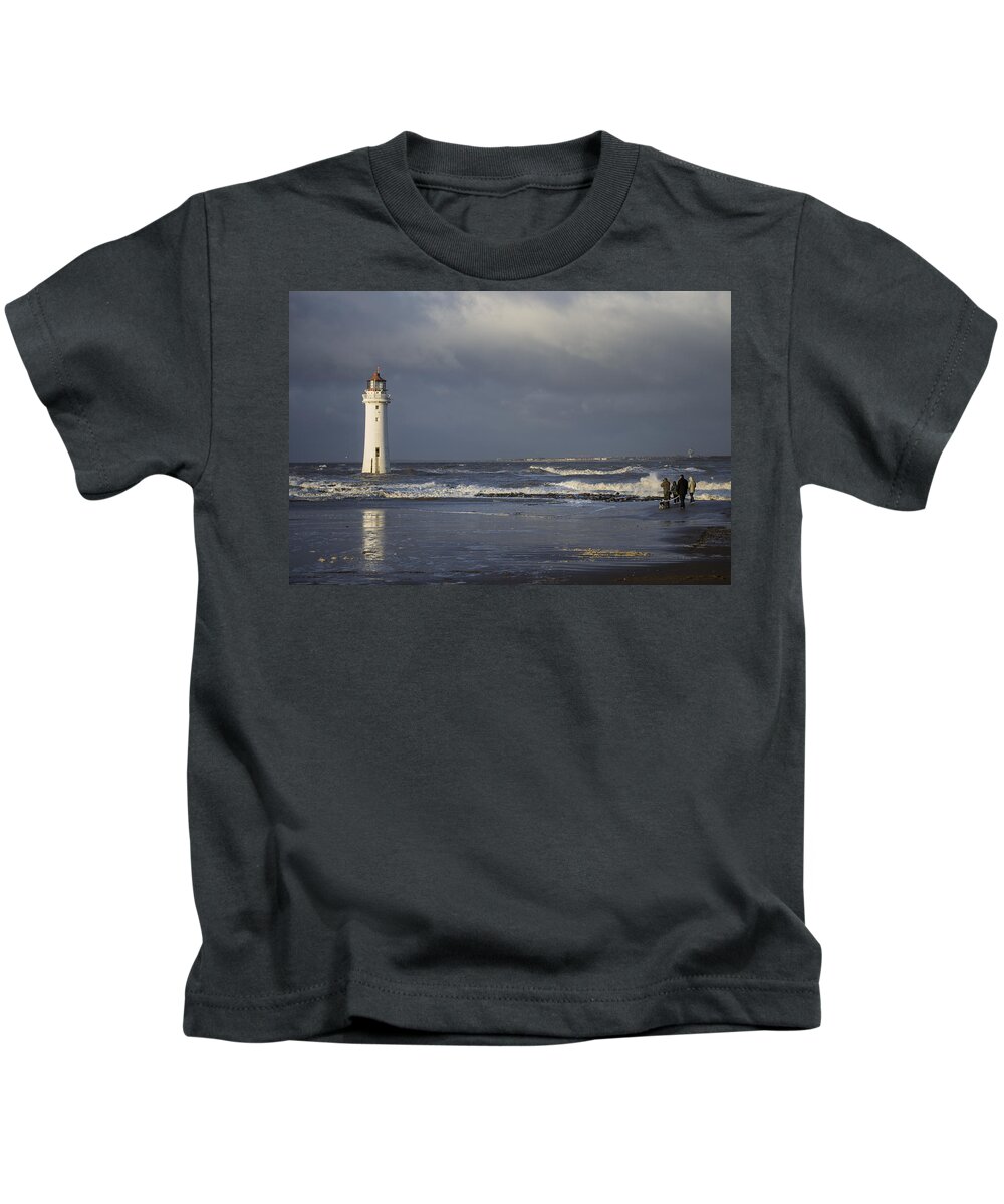 Lighthouse Kids T-Shirt featuring the photograph Photographing The Photographer by Spikey Mouse Photography