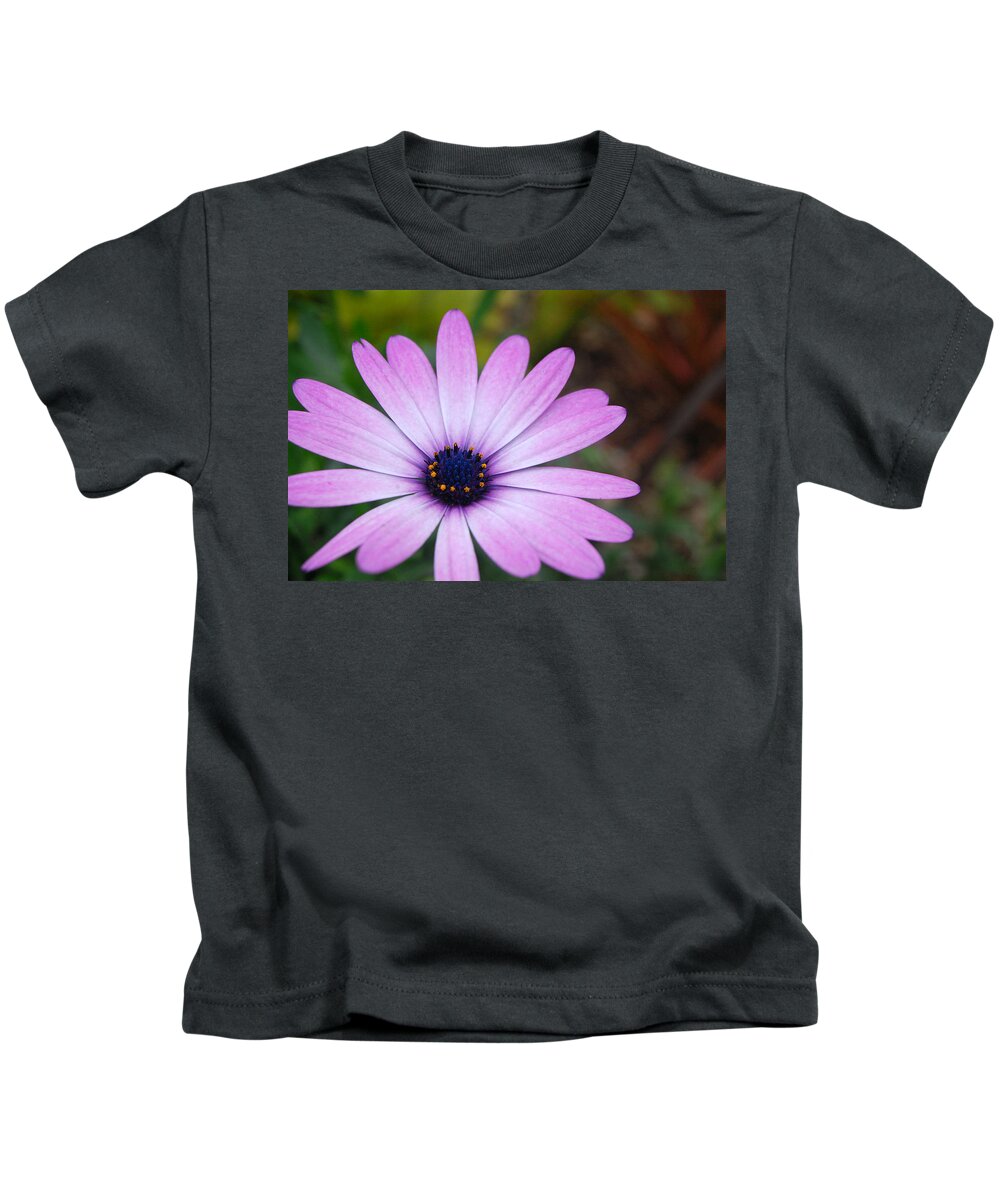 Flower Kids T-Shirt featuring the photograph Purple Daisy by Amy Fose