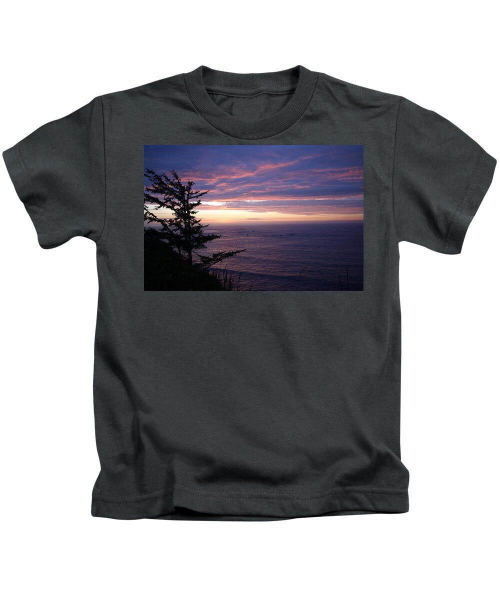 Sunset Kids T-Shirt featuring the photograph Purple Majesty by Beth Collins