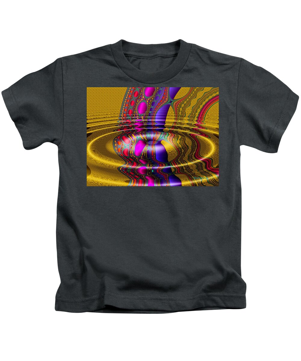 Water Kids T-Shirt featuring the digital art Rainbow's End- by Robert Orinski