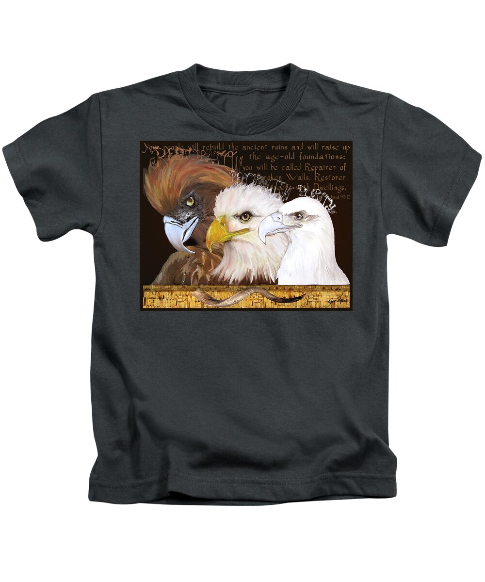 Restoration Kids T-Shirt featuring the painting Restoration by Jennifer Page