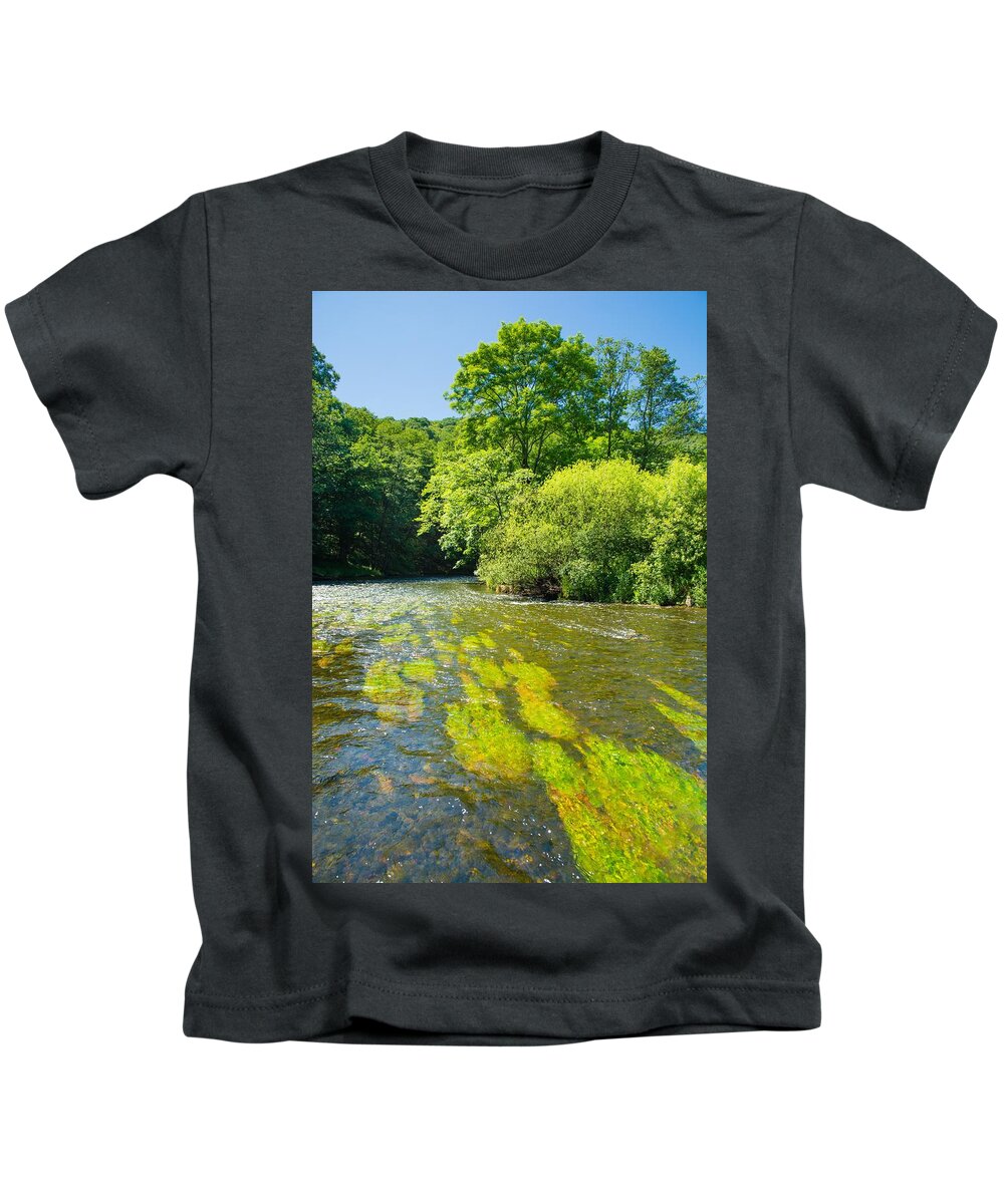 River Kids T-Shirt featuring the photograph River Thaya In Austria by Andreas Berthold