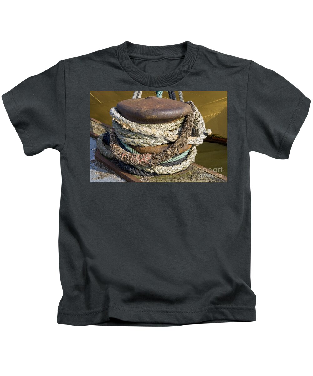 Aged Kids T-Shirt featuring the photograph Ropes by Patricia Hofmeester
