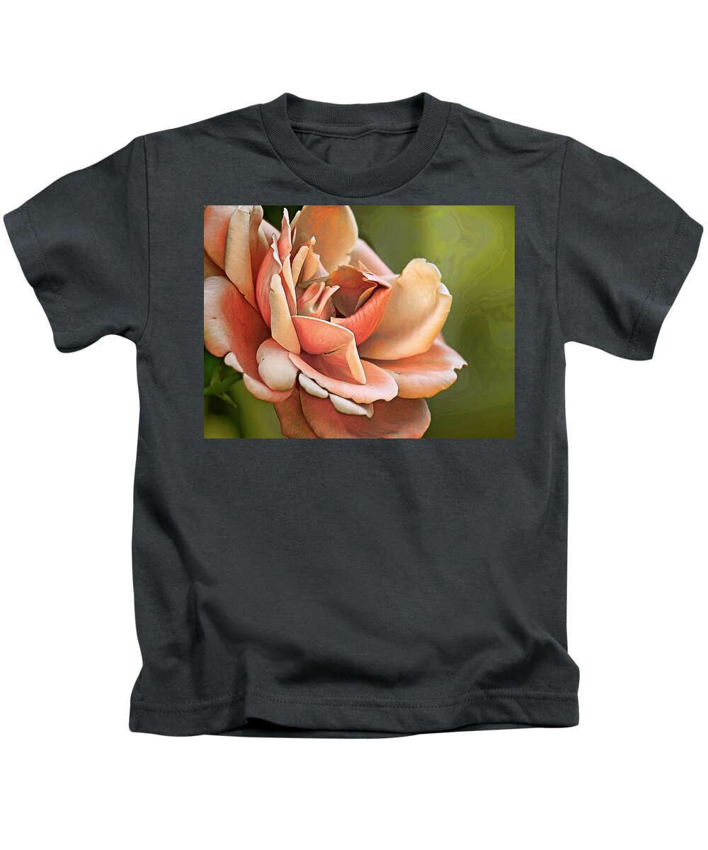Rose Kids T-Shirt featuring the photograph Rose Redone by Camille Lopez