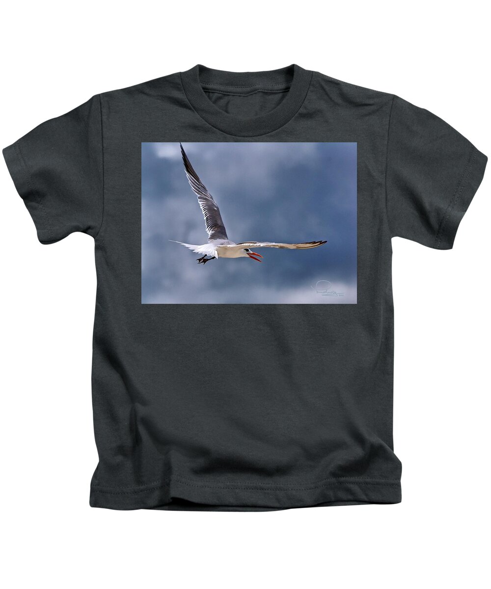 Tern Kids T-Shirt featuring the photograph Royal Tern 1 by Ludwig Keck