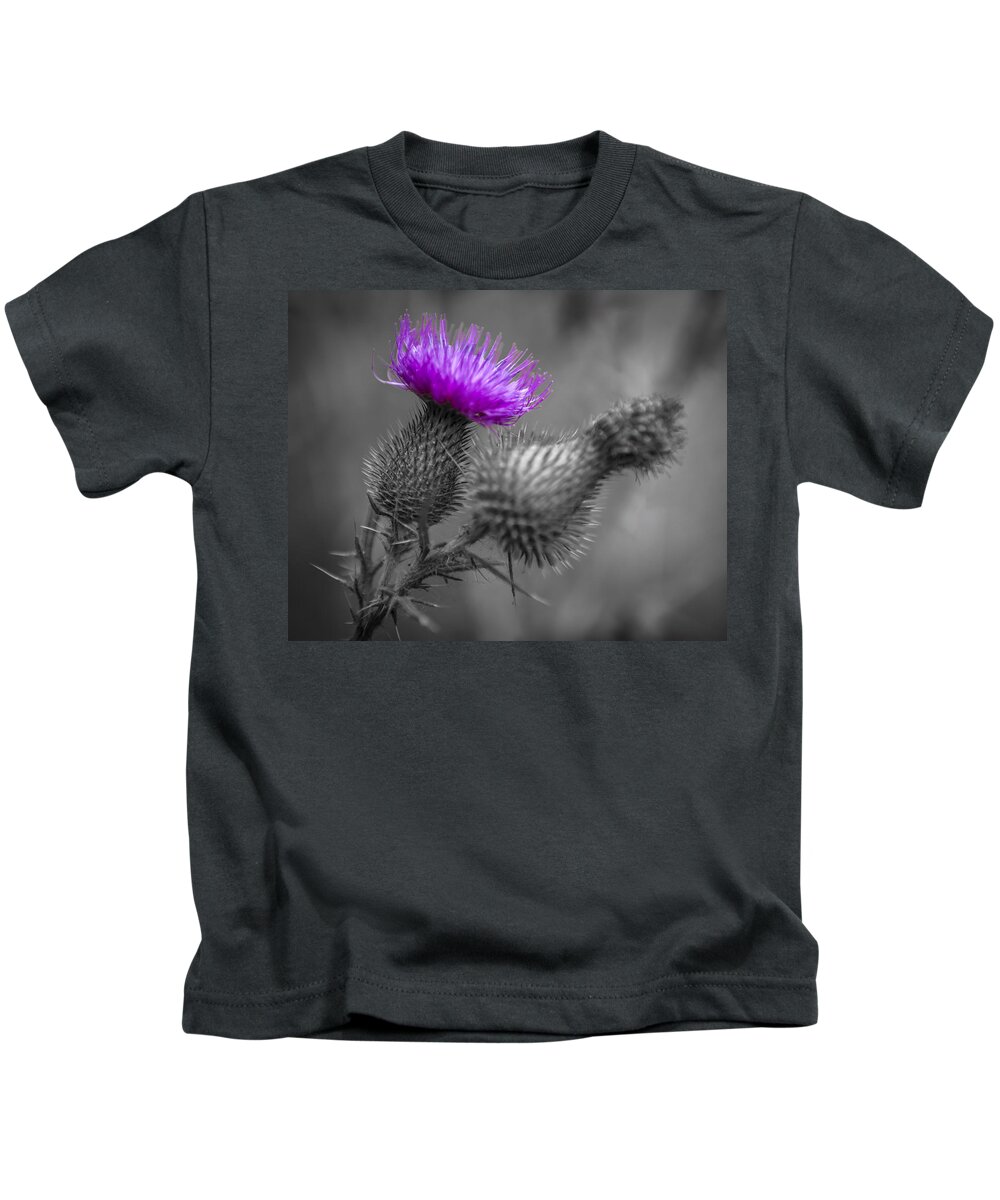 Thistle Kids T-Shirt featuring the photograph Scotland Calls 1 by Scott Campbell