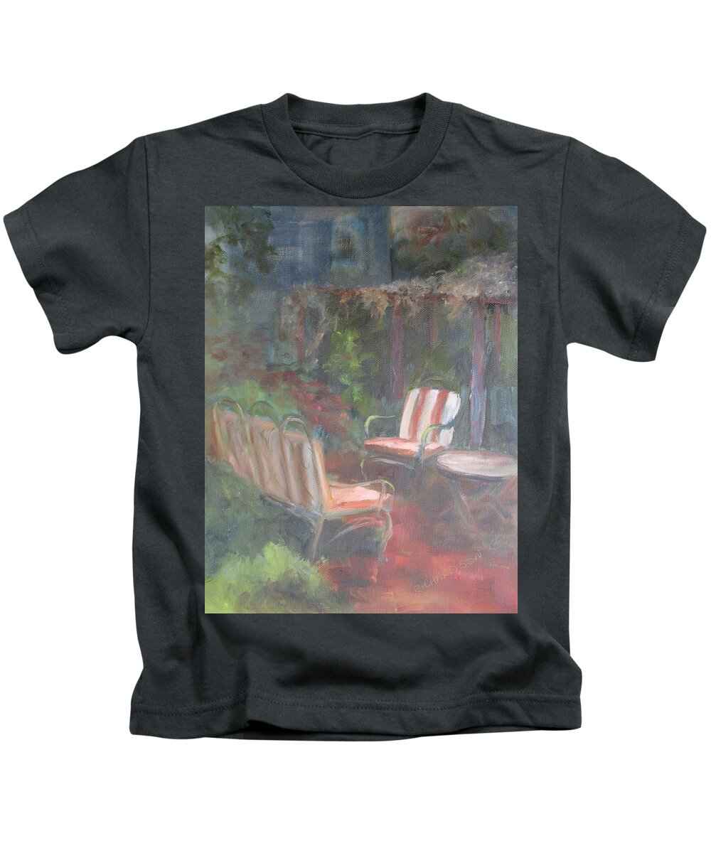Secret Garden Kids T-Shirt featuring the painting Secret Garden by Susan Richardson