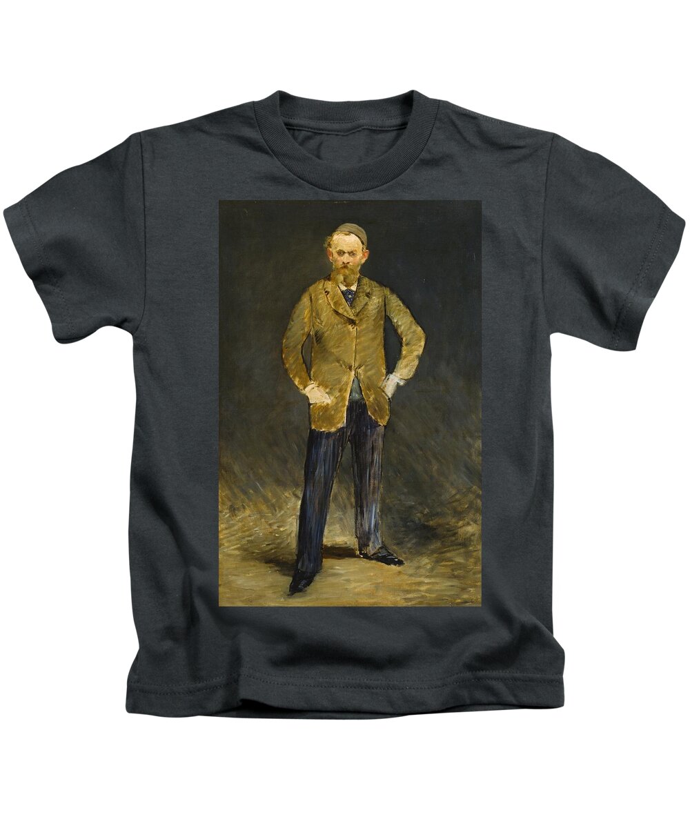 1878-1879 Kids T-Shirt featuring the painting Self-Portrait by Edouard Manet