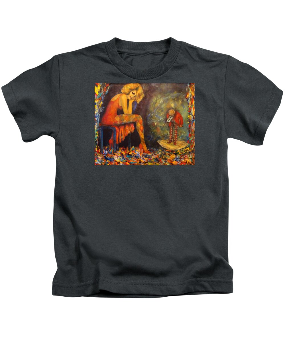 Joker Kids T-Shirt featuring the painting Sonata by Dagmar Helbig