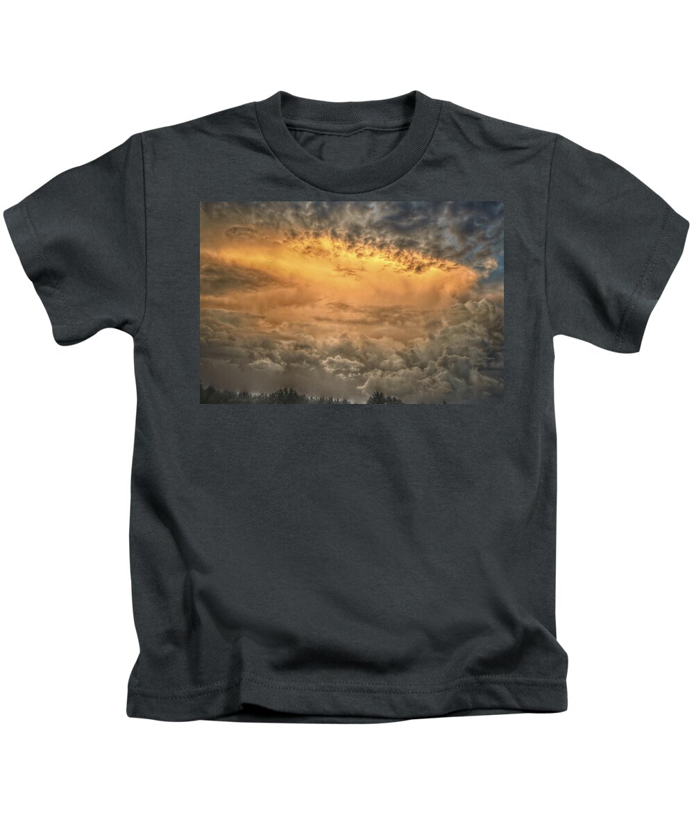 Cloud Kids T-Shirt featuring the mixed media Simply Amazing by Trish Tritz