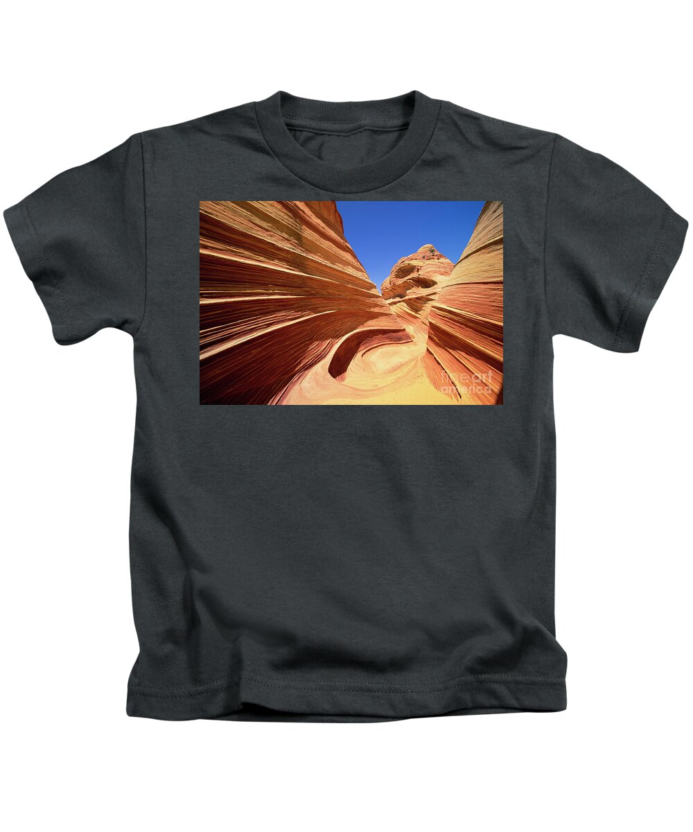 00341061 Kids T-Shirt featuring the photograph Small Sandstone Canyon Colorado Plateau by Yva Momatiuk John Eastcott