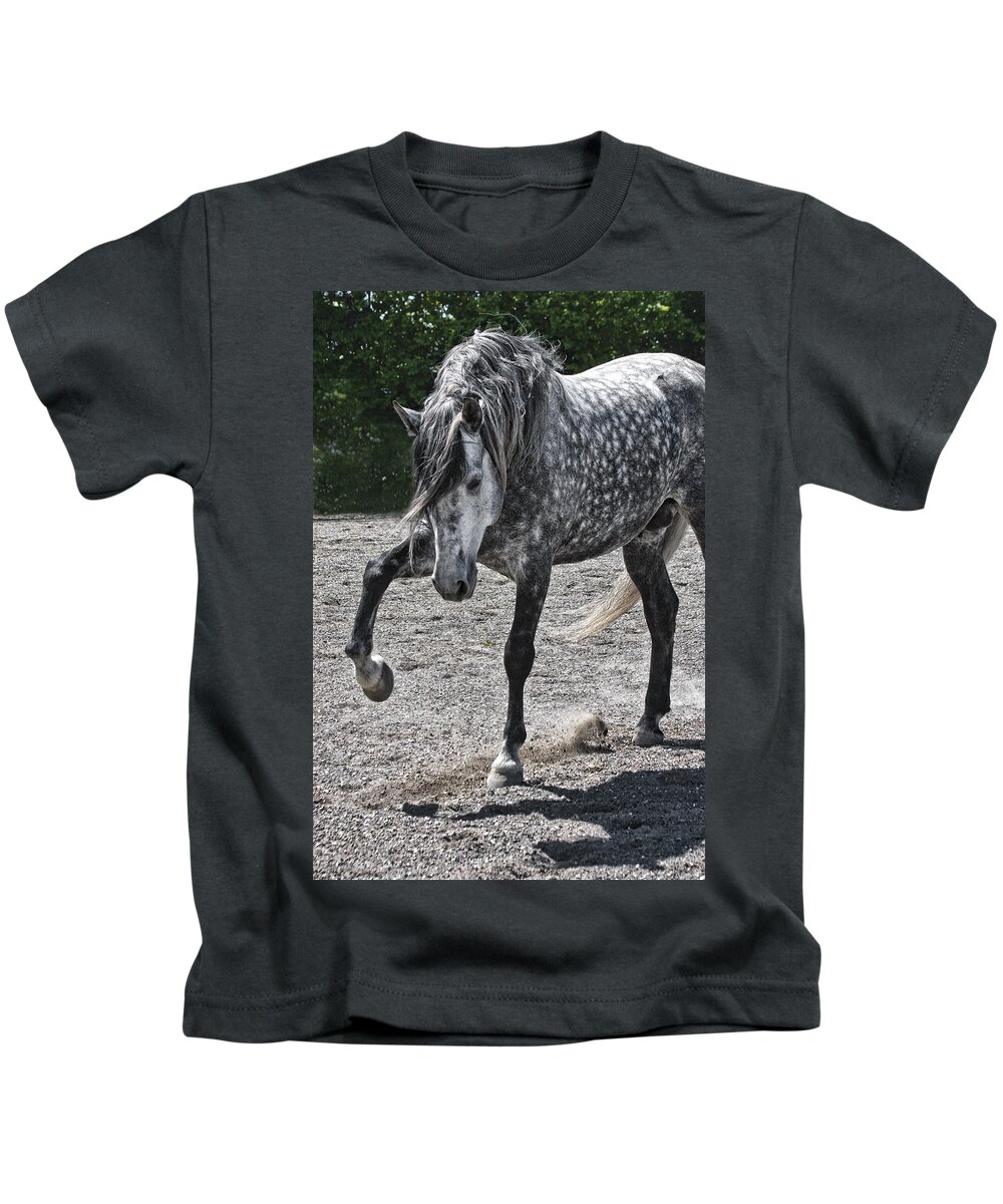 Stomping Kids T-Shirt featuring the photograph Stomping by Wes and Dotty Weber