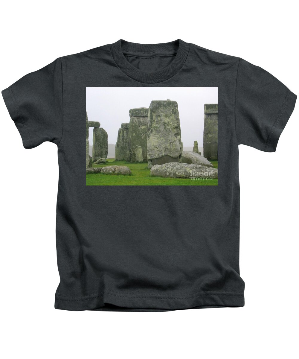 Stonehenge Kids T-Shirt featuring the photograph Stonehenge Detail by Denise Railey