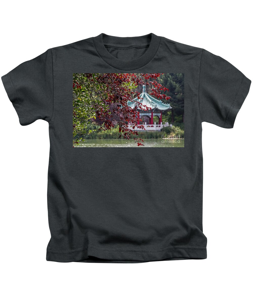 Golden Gate Park Kids T-Shirt featuring the photograph Stow Lake Pavilion by Kate Brown
