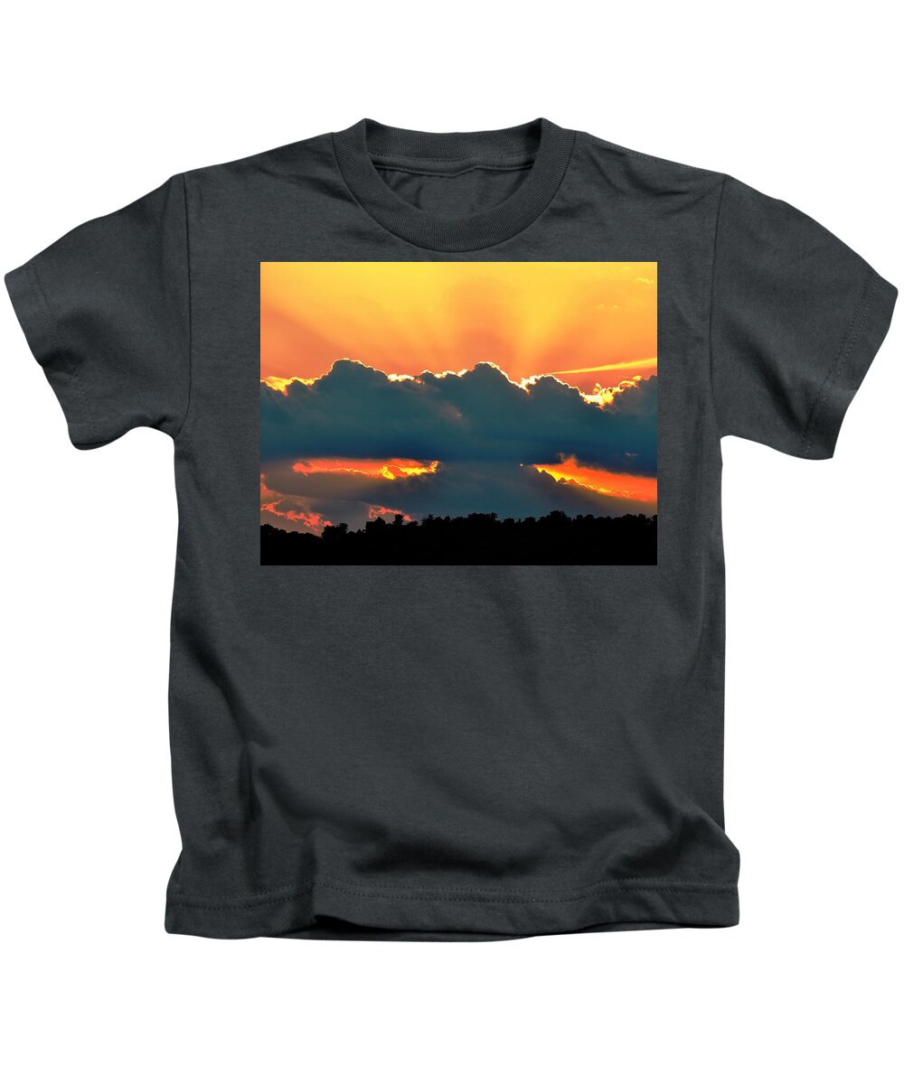 Landscape Kids T-Shirt featuring the photograph Sunset Over Southern Ohio by Flees Photos
