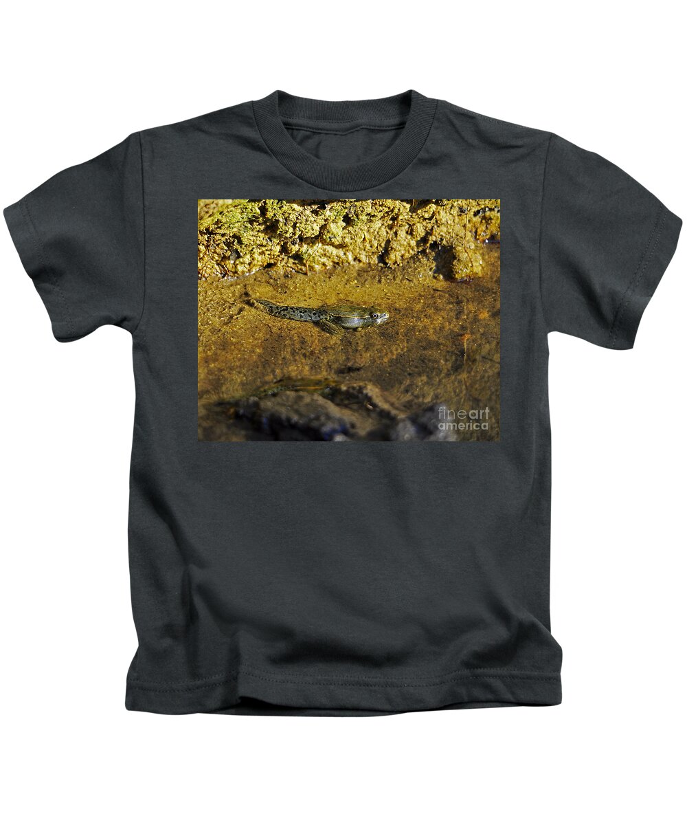 Tadpole Kids T-Shirt featuring the photograph Tadpole Tail by Al Powell Photography USA