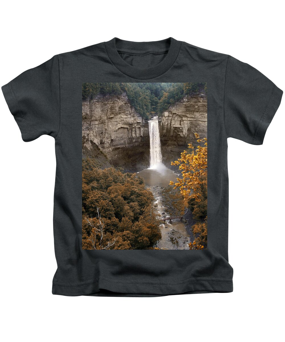 Landscape Kids T-Shirt featuring the photograph Taughannock Falls Park by Jessica Jenney