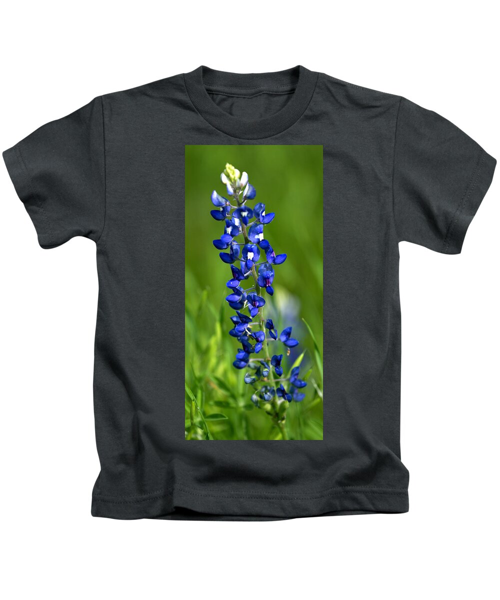 Texas Kids T-Shirt featuring the photograph Texas Bluebonnet by Gary Langley