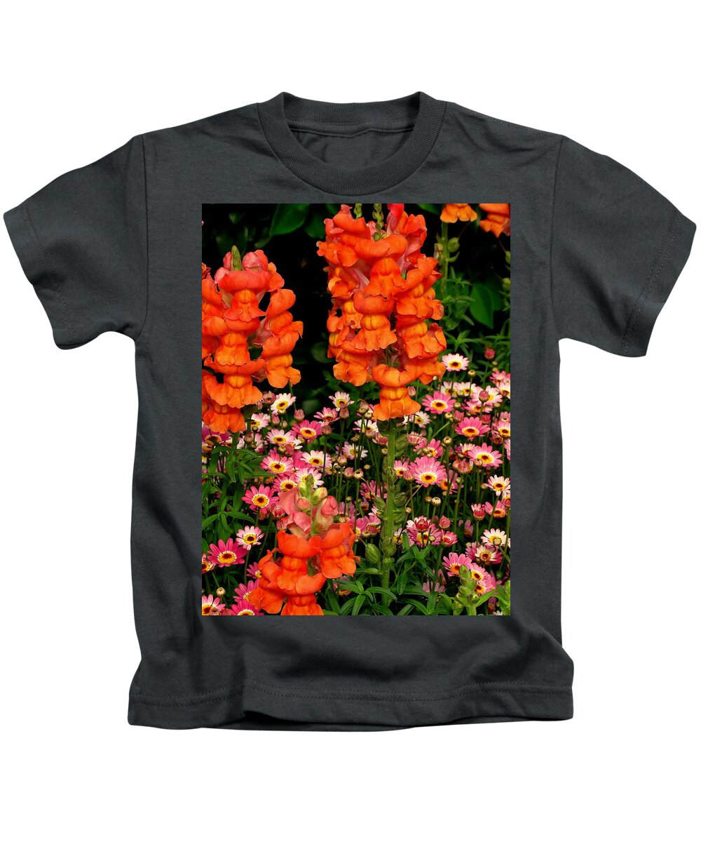 Fine Art Kids T-Shirt featuring the photograph The Dominant Orange by Rodney Lee Williams
