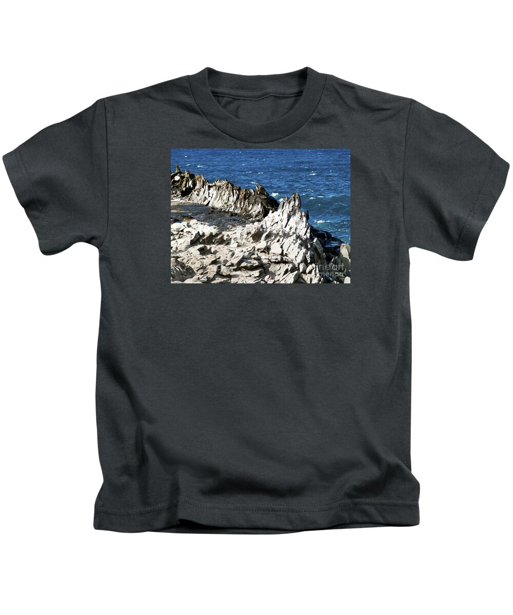 Fine Art Photography Kids T-Shirt featuring the photograph The Dragons Teeth I by Patricia Griffin Brett