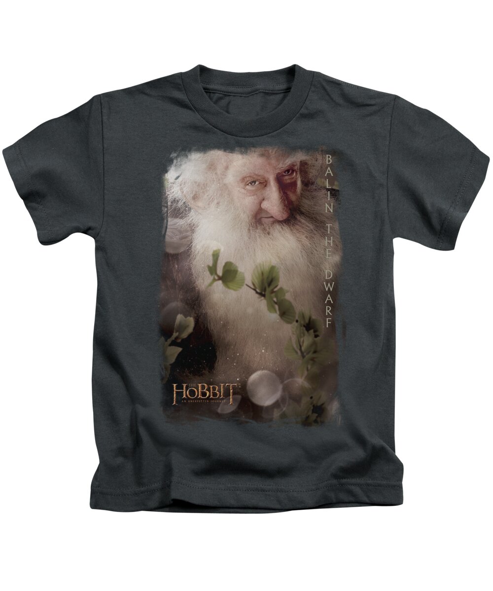 The Hobbit Kids T-Shirt featuring the digital art The Hobbit - Balin by Brand A
